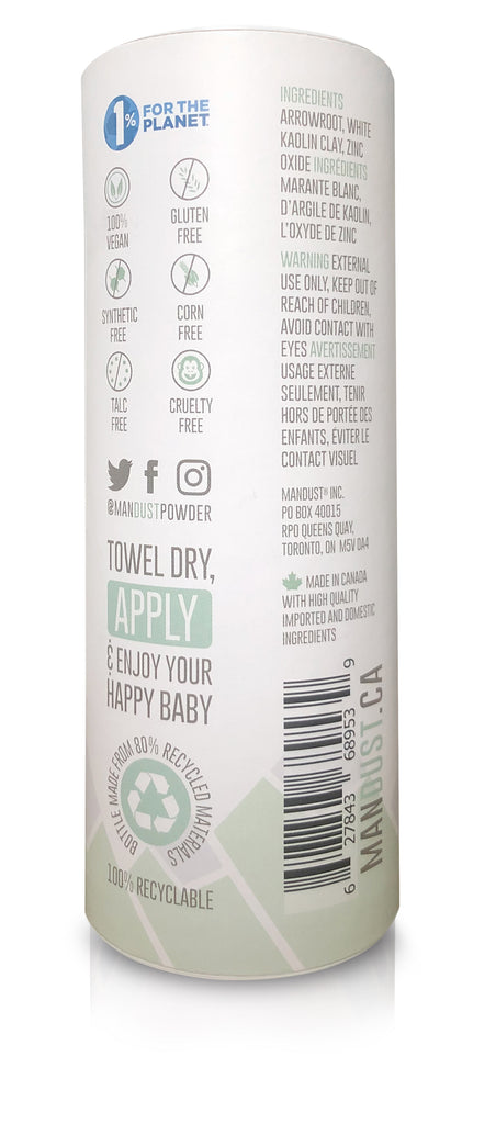 BABYDUST All Natural Talc-Free and Corn-Free Baby Powder